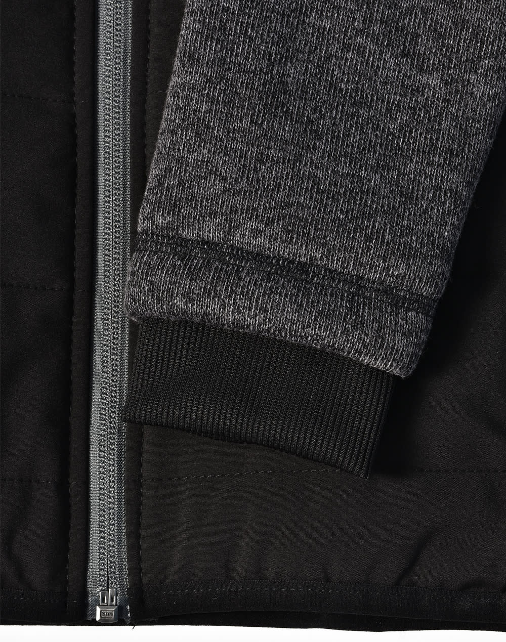 Mens Heather Sleeve/Quilted Body Jacket [53-JK43]