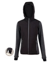 Ladies Heather Sleeve/Quilted Body Jacket [53-JK44]