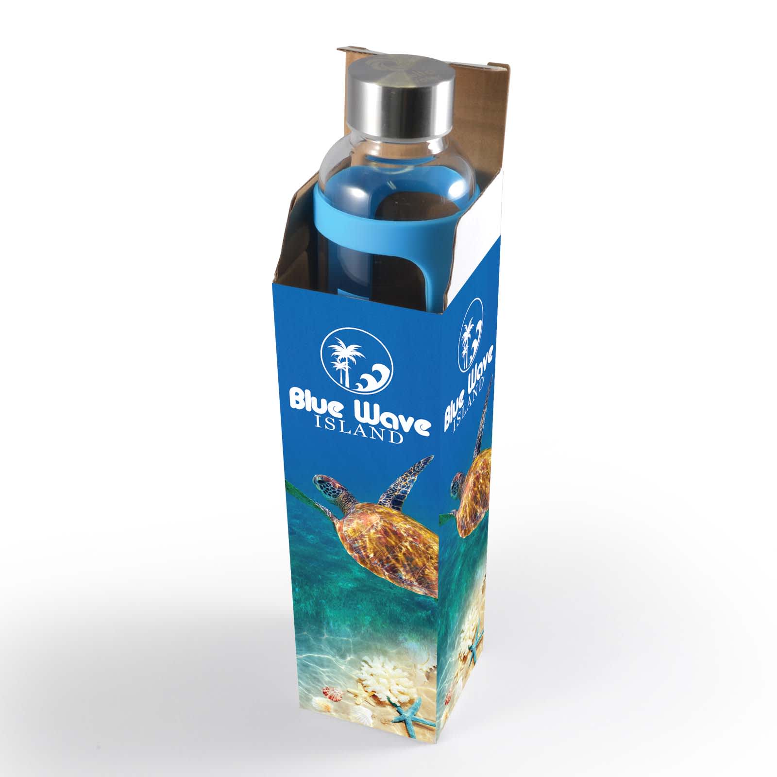 Capri Glass Bottle / Silicone Sleeve [2-LL1397]