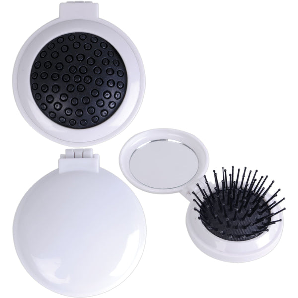 Compact Pop Up Brush / Mirror Set [2-LL1634]