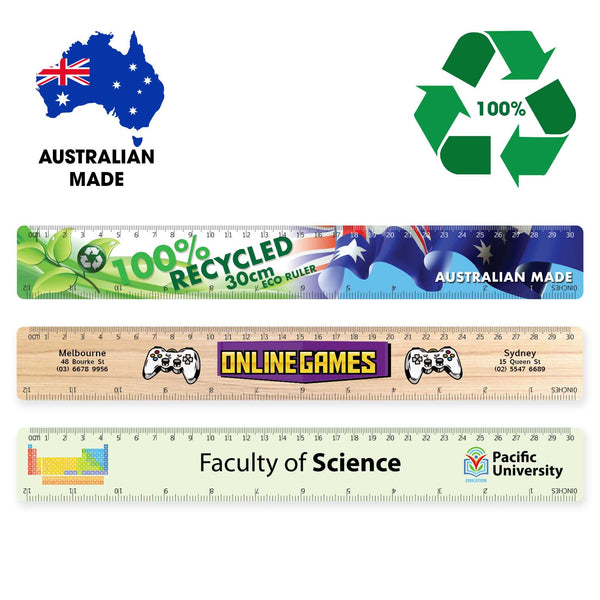 Recycled Eco 30cm Ruler [2-LL19]