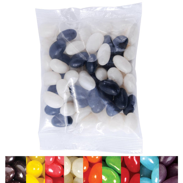 Corporate Colour Mini Jelly Beans in 50 Gram Cello Bag [2-LL31450]