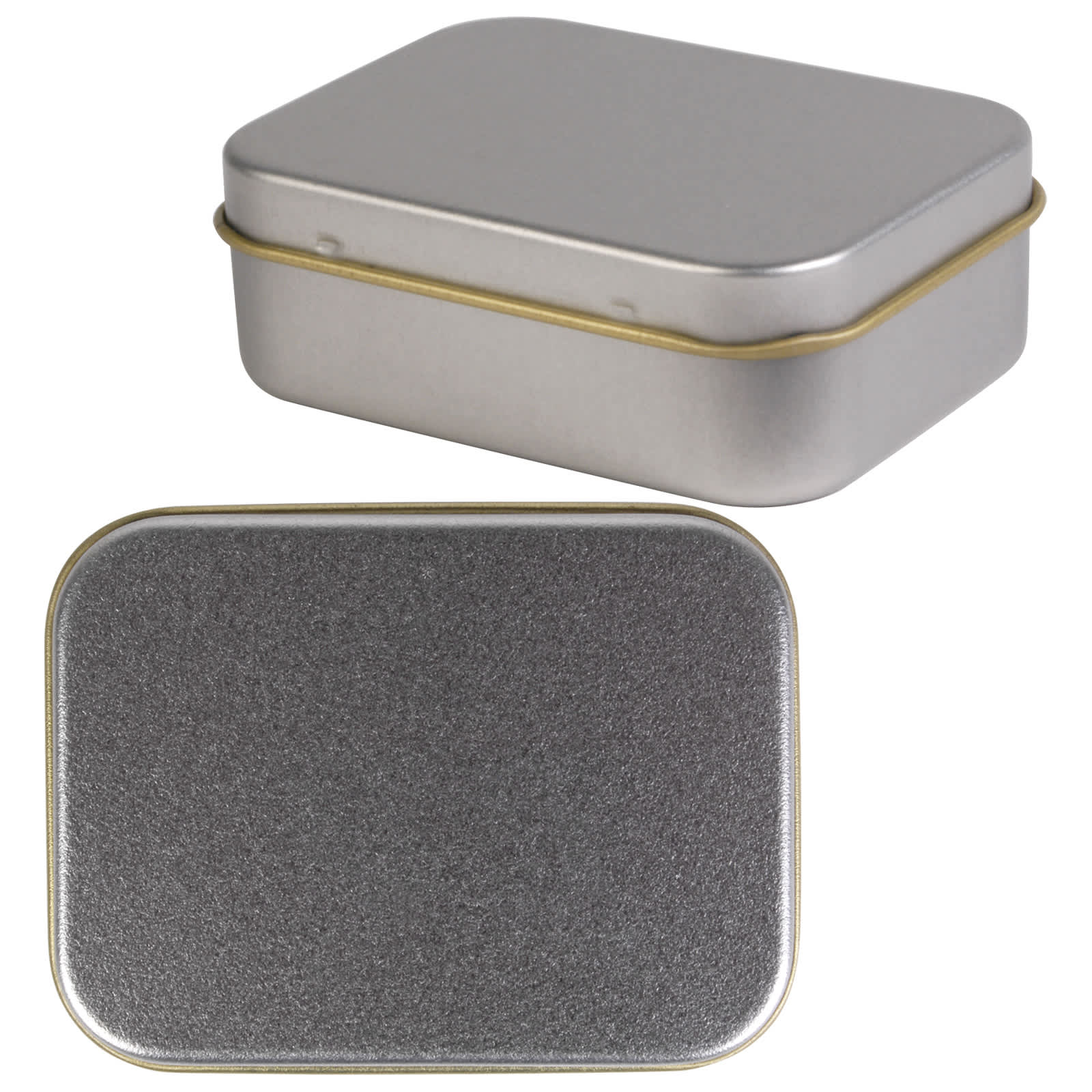 Silver Rectangular Tin [2-LL321]
