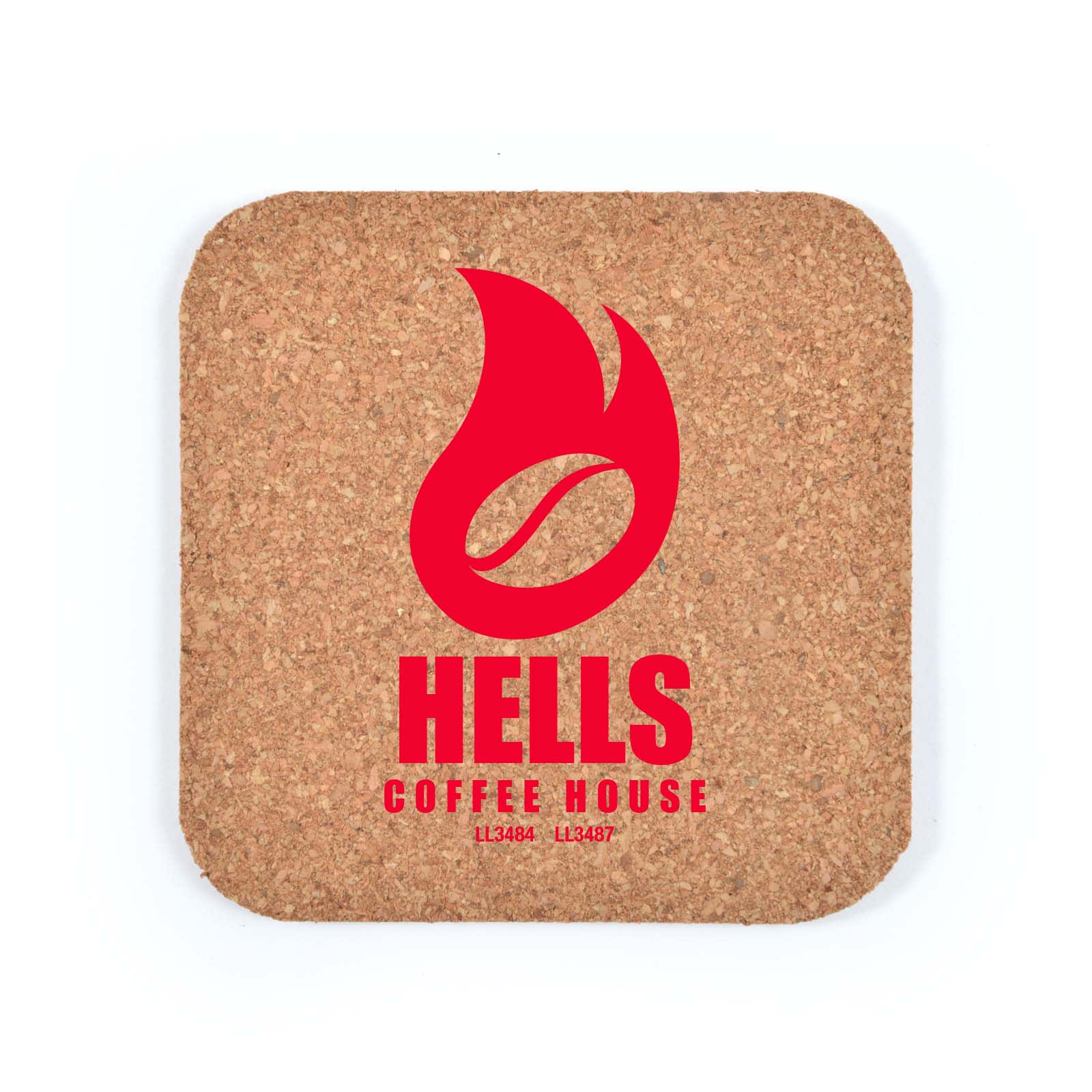 Villa Cork Square Coaster [2-LL3484]