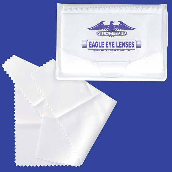 White Microfibre Lens Cloth [2-LL601]