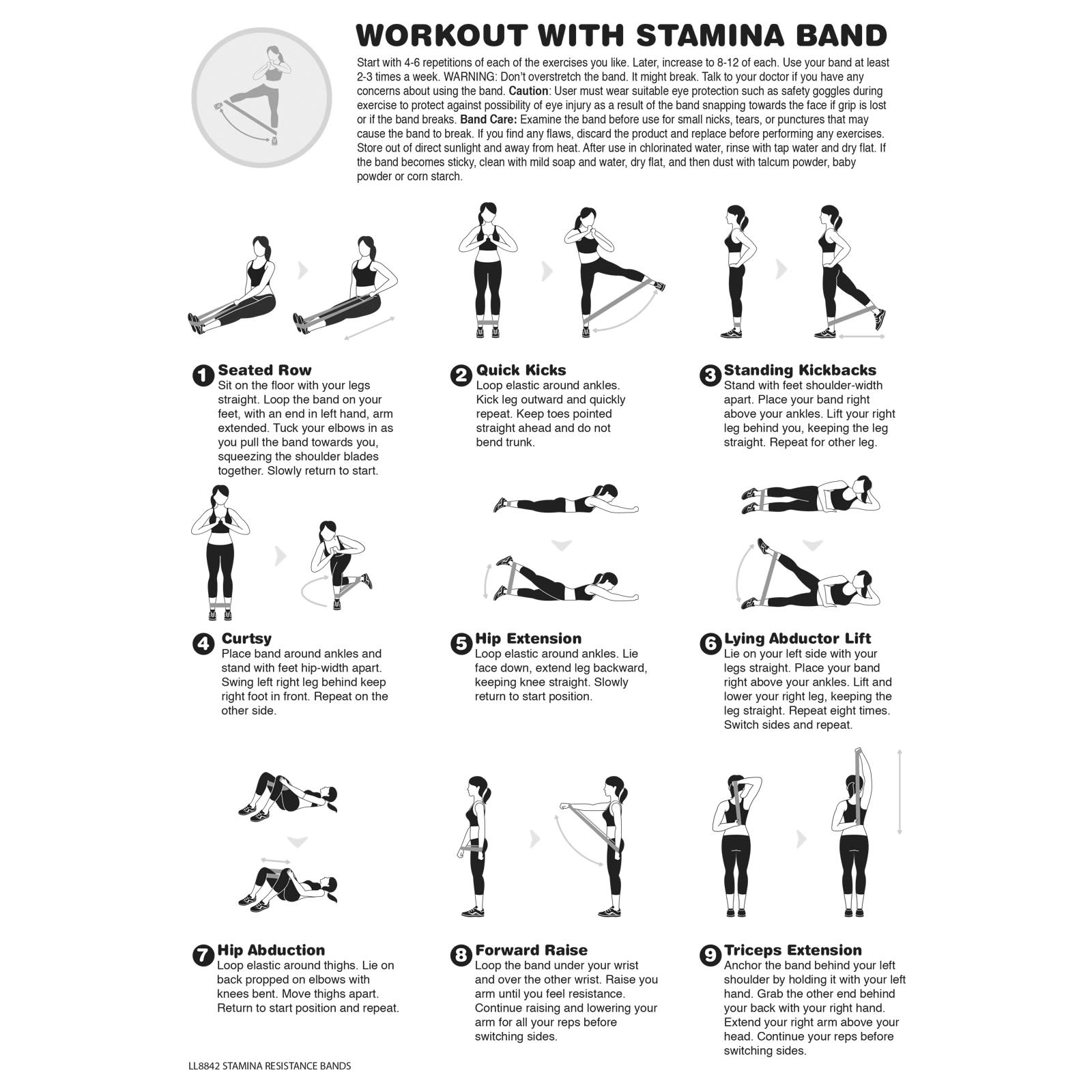 Stamina Resistance Bands [2-LL8842]