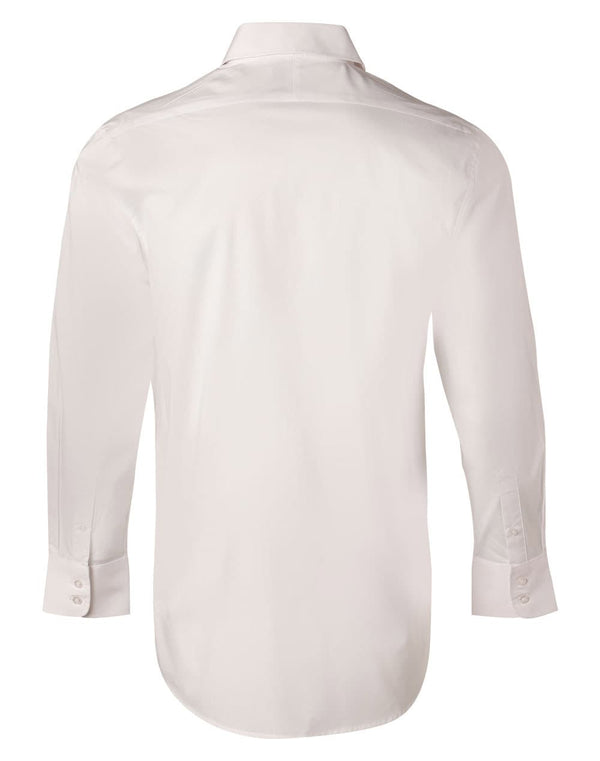 Mens Cotton/Poly Stretch L/S Shirt [53-M7020L]