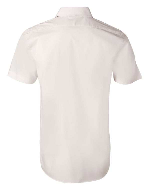 Mens Cotton/Poly Stretch S/S Shirt [53-M7020S]