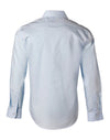 Mens Self Stripe L/S Shirt [53-M7100L]