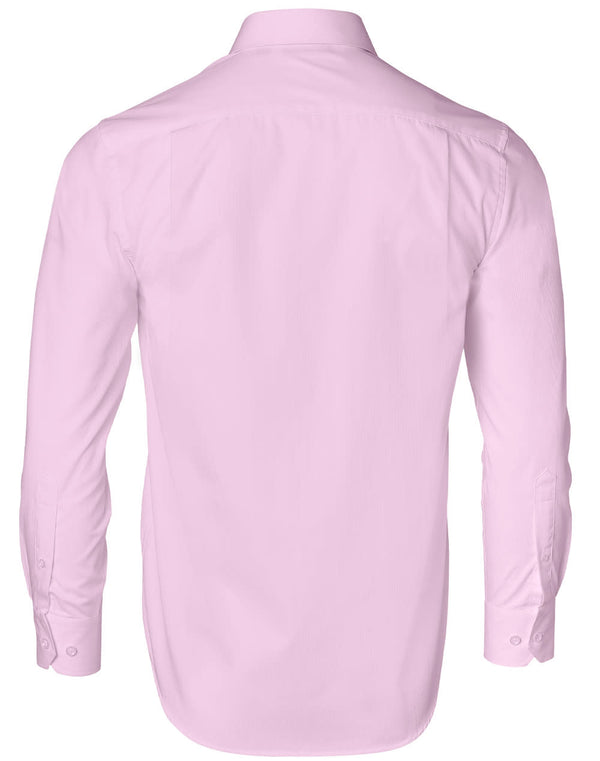 Mens Dobby Striped Taped L/S Shirt [53-M7110L]