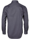 Mens Dobby Striped Taped L/S Shirt [53-M7110L]