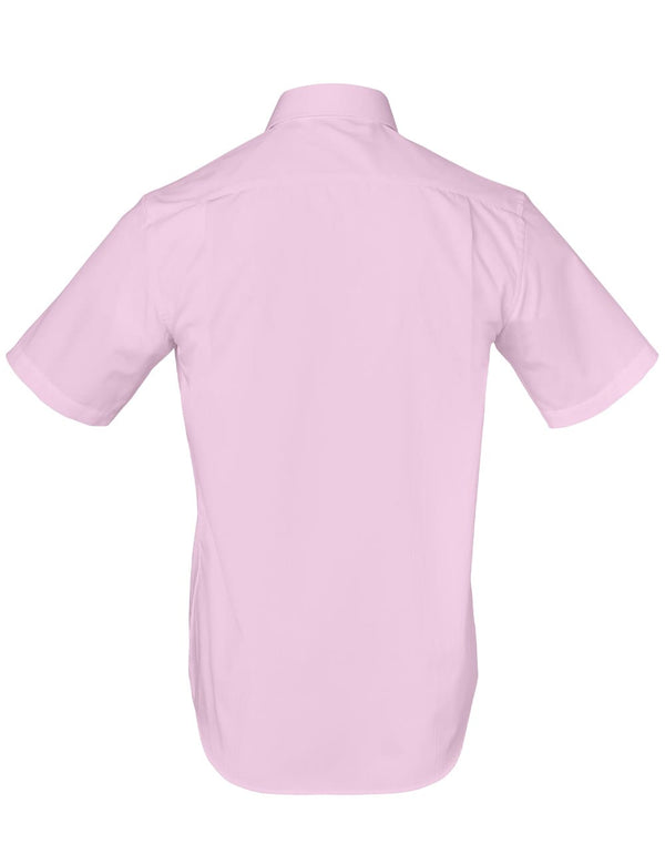 Mens Dobby Striped Taped S/S Shirt [53-M7110S]