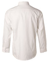 Mens Mini Herringbone Long Sleeve Shirt [53-M7112]