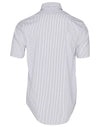 Mens Ticking Stripe S/S Shirt [53-M7200S]