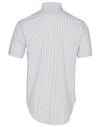 Mens Ticking Stripe S/S Shirt [53-M7200S]