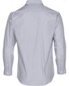 Mens Fine Stripe Long Sleeve Shirt [53-M7212]