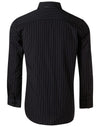 Mens Pin Stripe Long Sleeve Shirt [53-M7222]