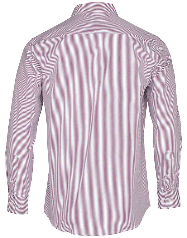 Mens Balance Stripe Long Sleeve Shirt [53-M7232]