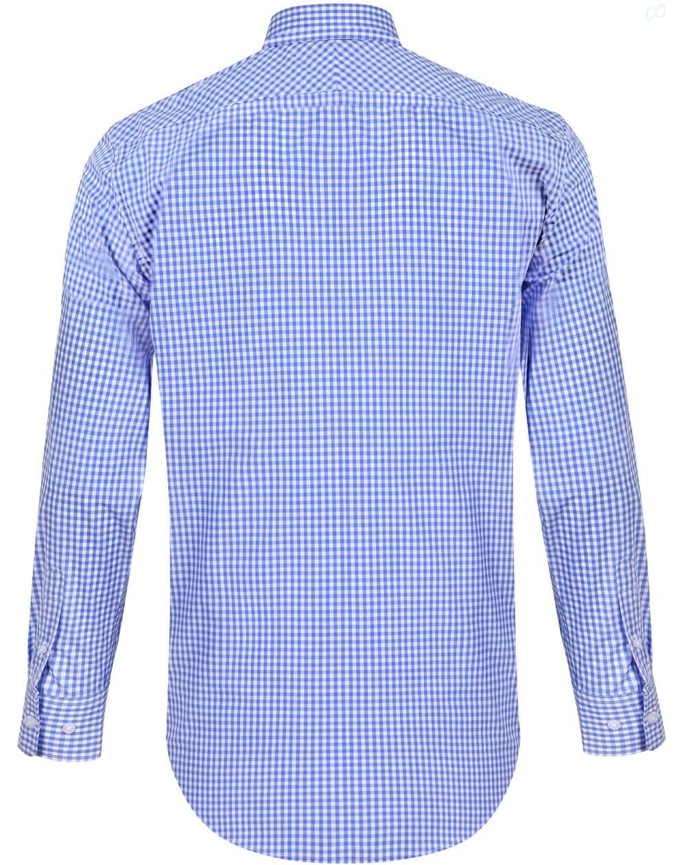 Mens Gingham Check Rollup L/S Shirt [53-M7300L]