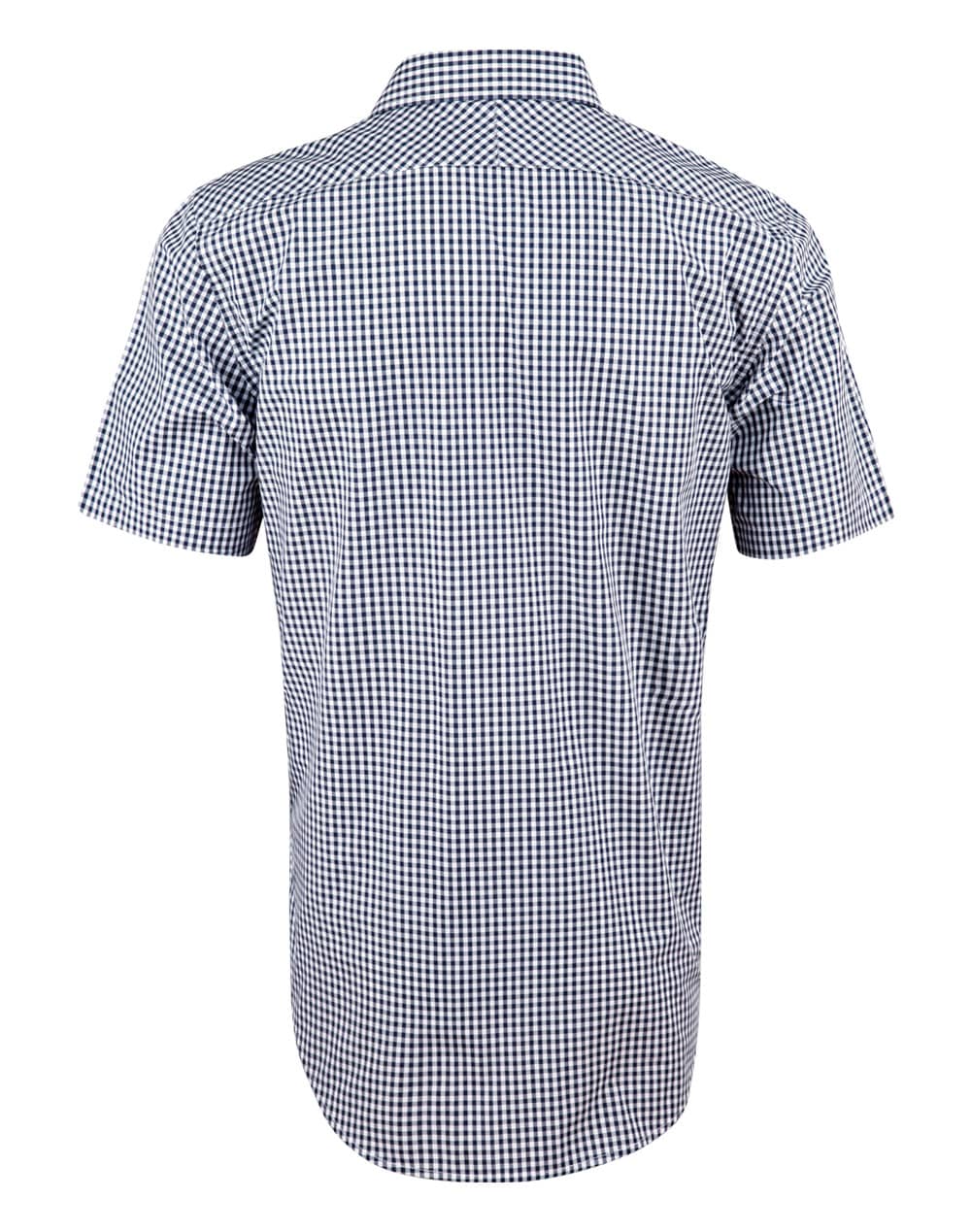 Mens Gingham Check S/S Shirt [53-M7300S]