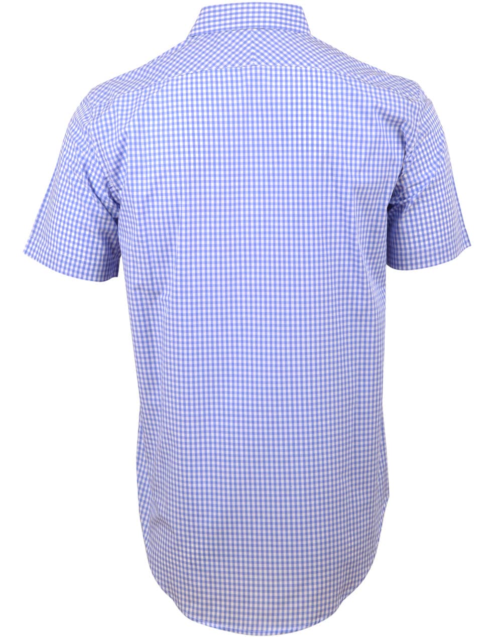 Mens Gingham Check S/S Shirt [53-M7300S]