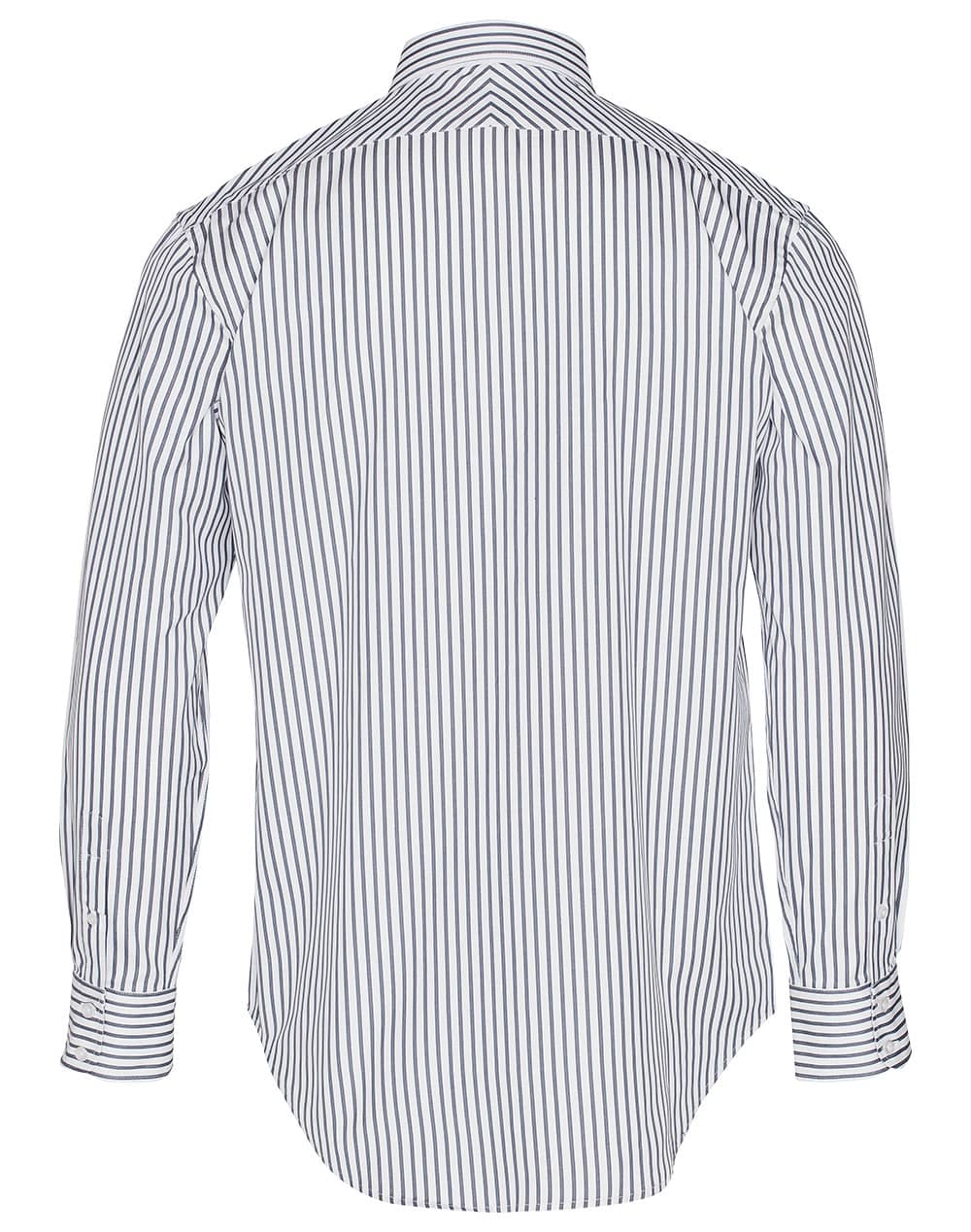 Mens Sateen Stripe L/S Shirt [53-M7310L]
