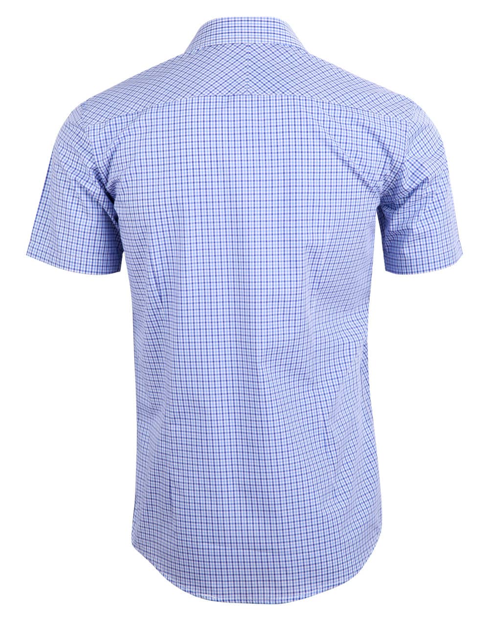 Mens Two Tone Check S/S Shirt [53-M7320S]
