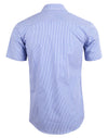 Mens Two Tone Check S/S Shirt [53-M7320S]