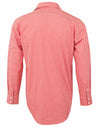 Mens Gingham Check Rollup L/S Shirt [53-M7330L]