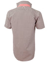 Mens Gingham Check S/S Shirt [53-M7330S]