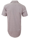 Mens Gingham Check S/S Shirt [53-M7330S]