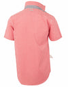 Mens Gingham Check S/S Shirt [53-M7330S]