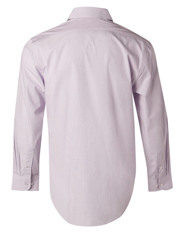 Mens Mini Check L/S Shirt [53-M7360L]