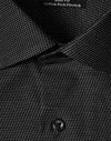 Mens Pin Dot Stretch L/S Shirt [53-M7400L]