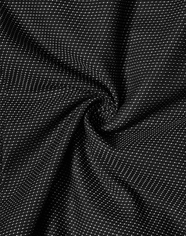 Mens Pin Dot Stretch L/S Shirt [53-M7400L]