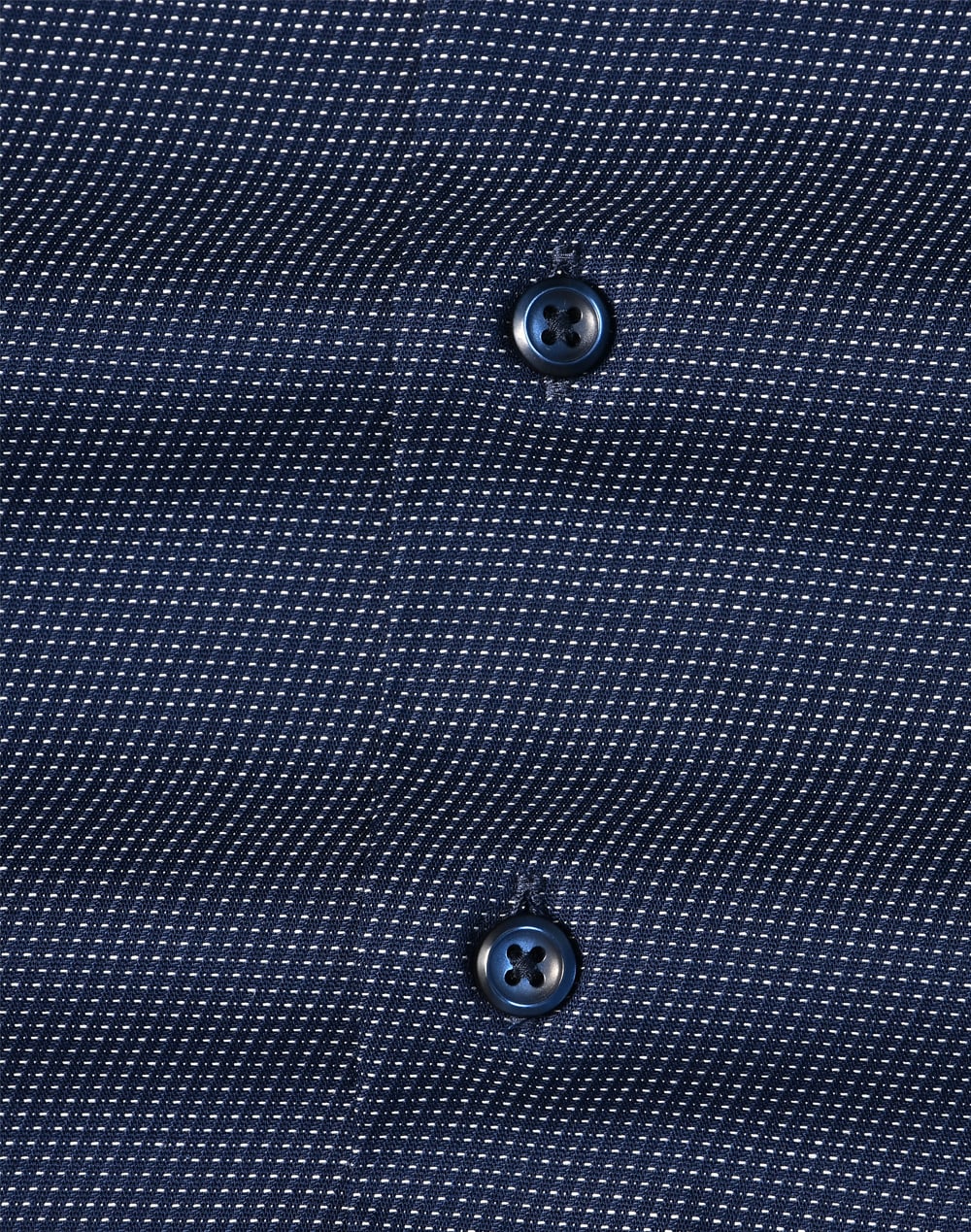 Mens Pin Dot Stretch L/S Shirt [53-M7400L]