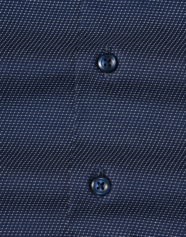 Mens Pin Dot Stretch L/S Shirt [53-M7400L]