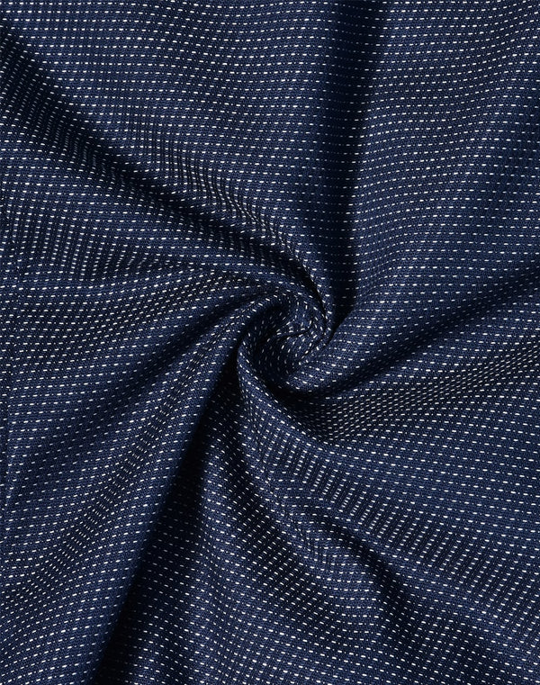 Mens Pin Dot Stretch L/S Shirt [53-M7400L]