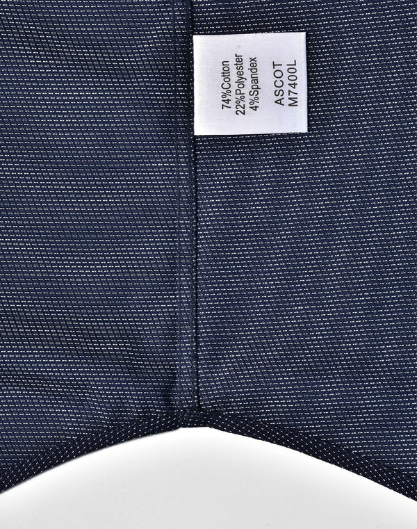 Mens Pin Dot Stretch L/S Shirt [53-M7400L]