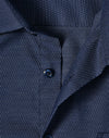 Mens Pin Dot Stretch L/S Shirt [53-M7400L]