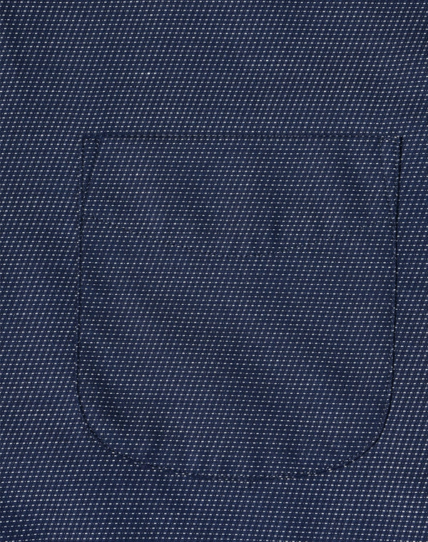 Mens Pin Dot Stretch L/S Shirt [53-M7400L]