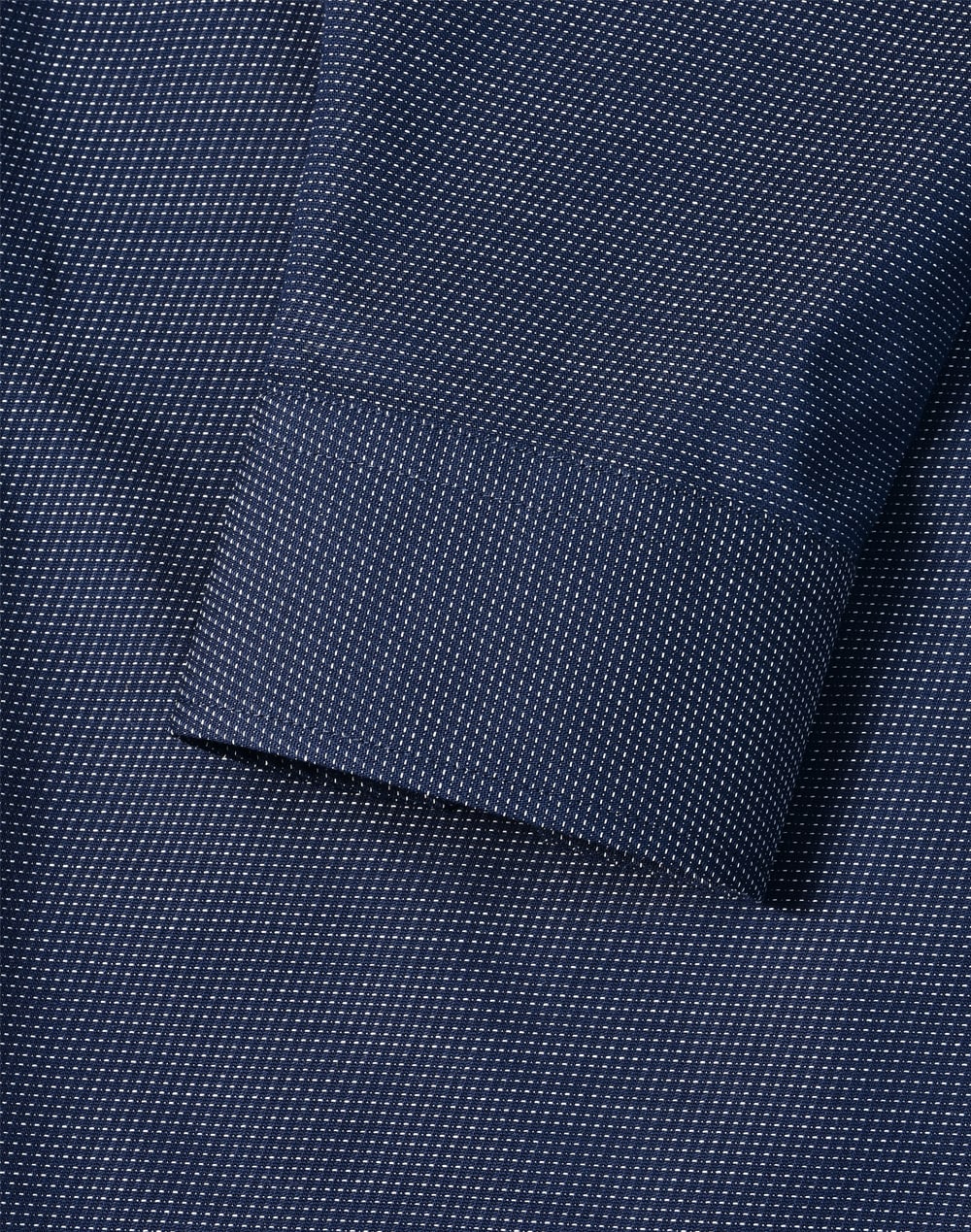 Mens Pin Dot Stretch L/S Shirt [53-M7400L]