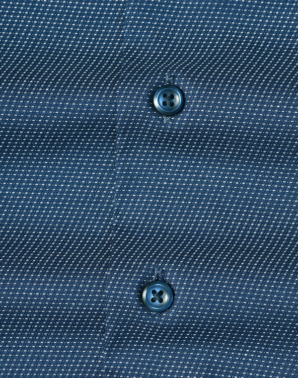Mens Pin Dot Stretch L/S Shirt [53-M7400L]