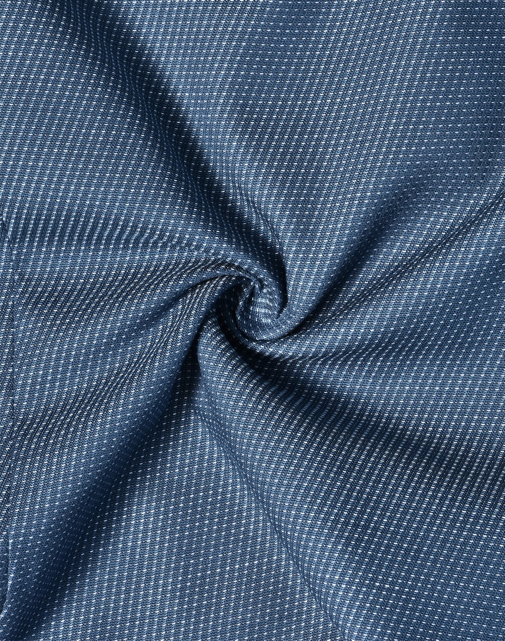 Mens Pin Dot Stretch L/S Shirt [53-M7400L]
