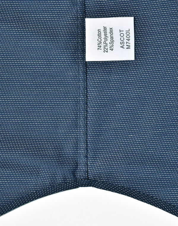 Mens Pin Dot Stretch L/S Shirt [53-M7400L]