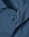 Mens Pin Dot Stretch L/S Shirt [53-M7400L]