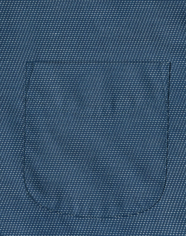 Mens Pin Dot Stretch L/S Shirt [53-M7400L]