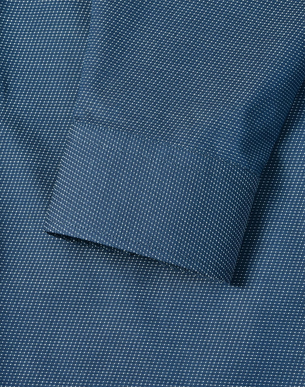 Mens Pin Dot Stretch L/S Shirt [53-M7400L]