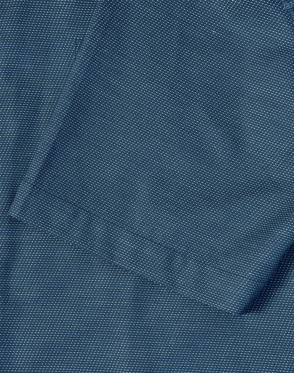 Mens Pin Dot Stretch S/S Shirt [53-M7400S]