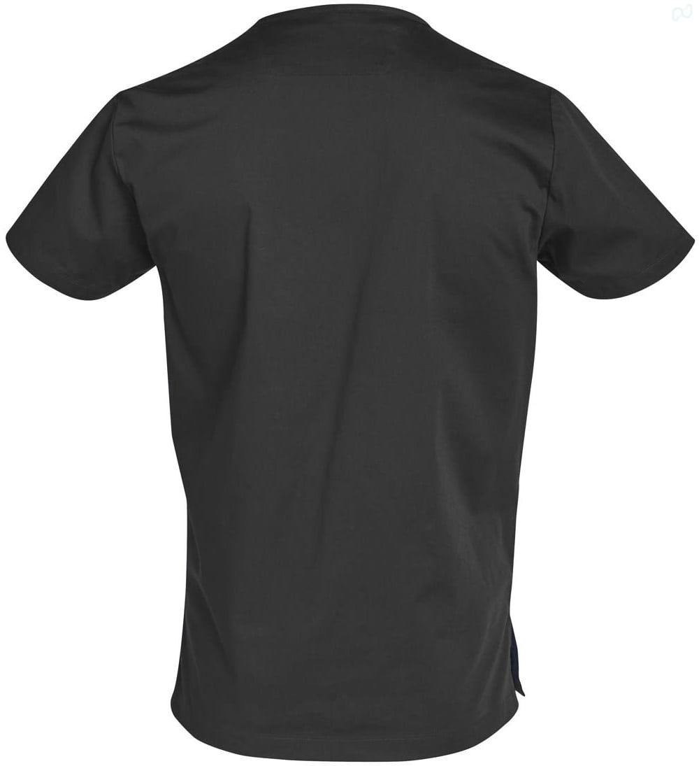 Mens Contrast Colour S/S Scrub Top [53-M7650]